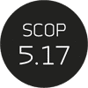 Musta ympyrä tekstillä SCOP 5.17